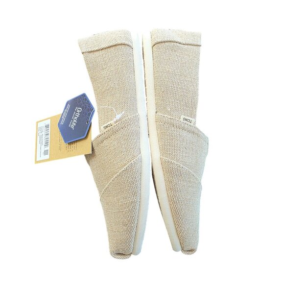 Toms White and Tan Flats Espadrille Style - Picture 2 of 13